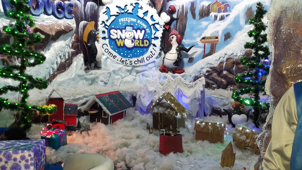 Fun at Snow world