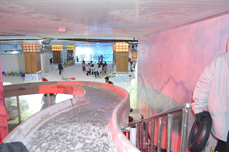 Fun at Snow world