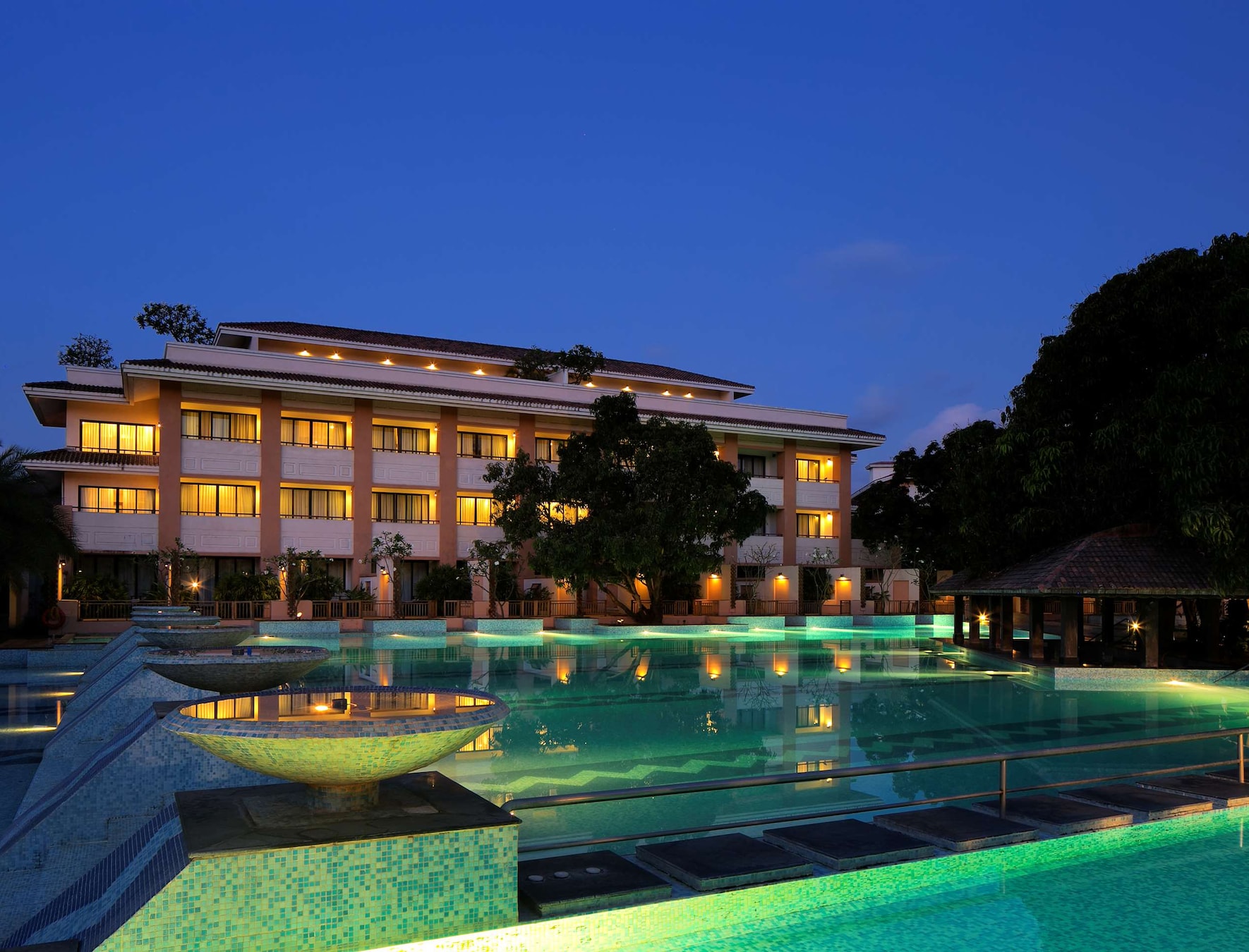 Night time View of Radisson Blu Alibaug