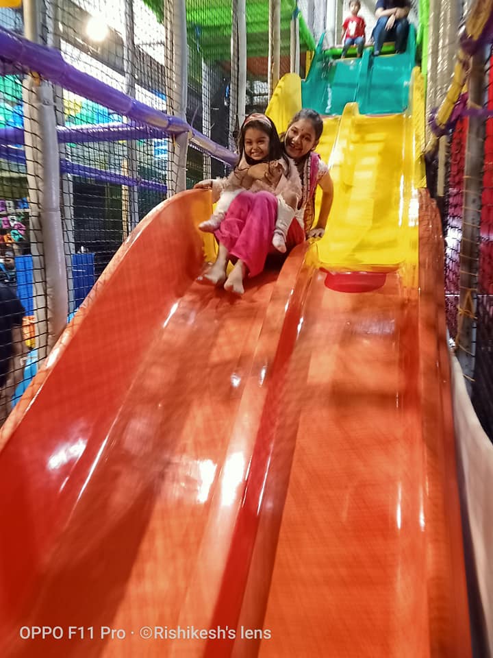 13 feet high slides at Claw Play