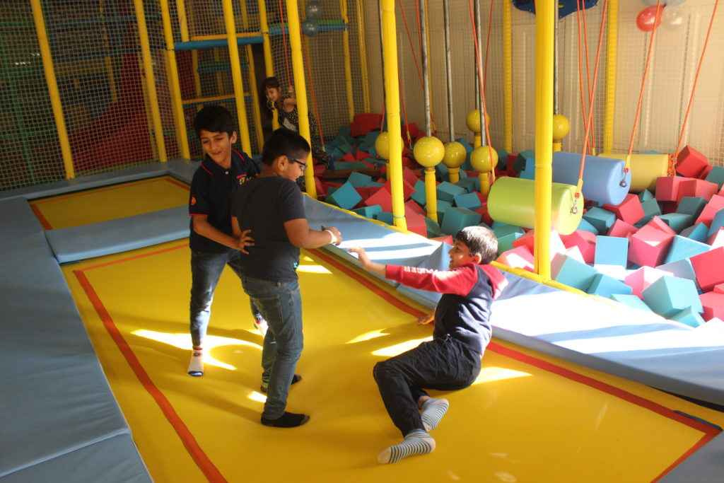 Fun on the Trampoline at Happy Planet