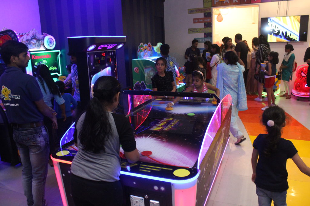 Air Hockey at Happy Planet