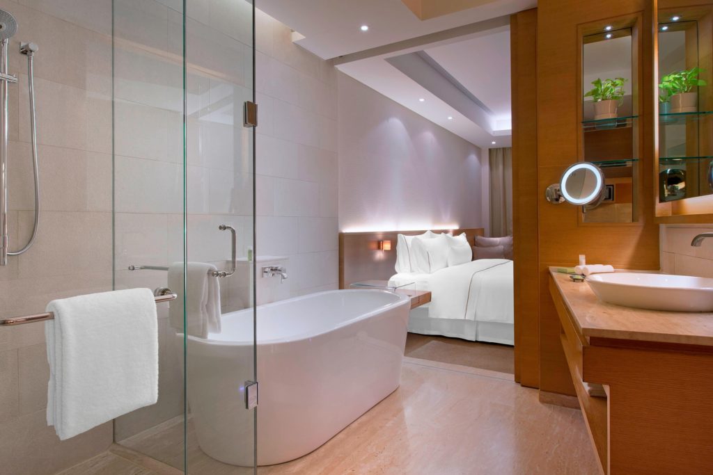 Deluxe Guest Bathroom at The Westin Mumbai