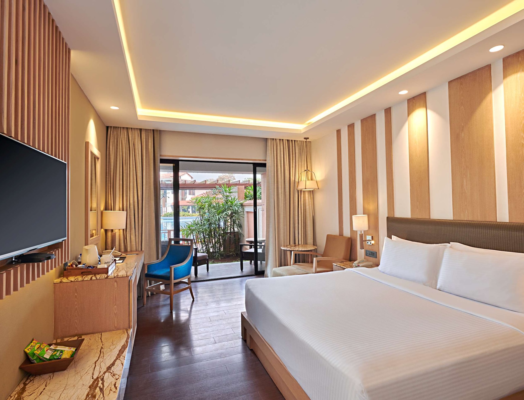 Bed room at Radisson Blu Alibaug