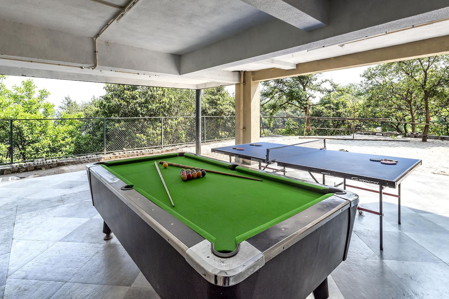 Play pool and  table tennis at Falcon Hill